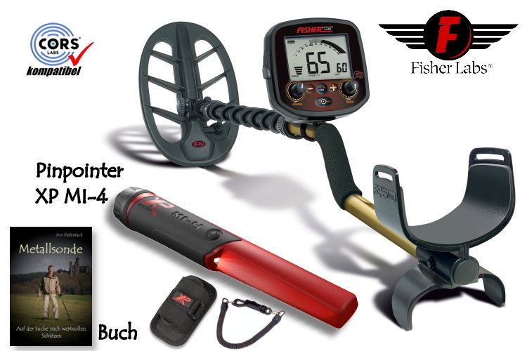 Fisher F19 Metalldetektor mit XP MI-4 Pinpointer