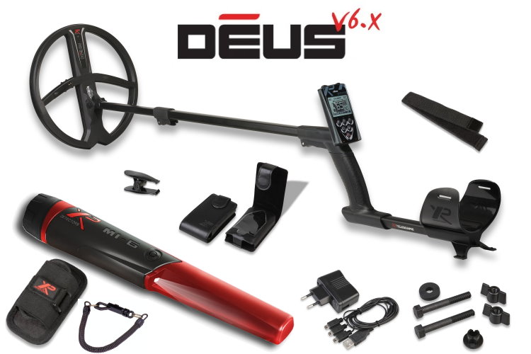 Metalldetektor XP Deus mit 28cm Spule X35 und M-6 Pinpointer