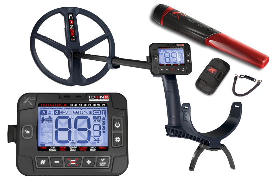 Metalldetektor XP ICONX Set mit MI-6 Pinpointer
