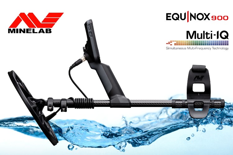 Metalldetektor Minelab Equinox 900 mit Funkkopfhörer und 2 Suchspulen (Rabattpreis)