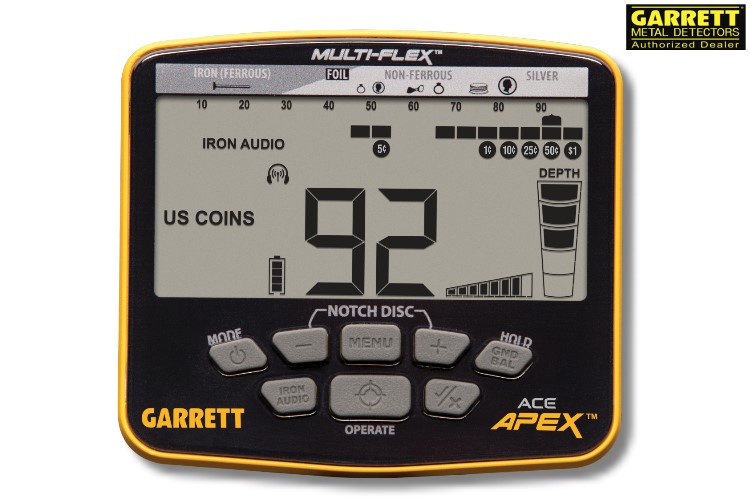 Garrett ACE APEX Metalldetektor mit Funkkopfhörer (wireless) (Rabattpreis)