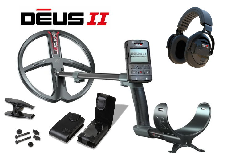 Metalldetektor XP Deus 2 mit 28cm Spule und Stereo Funkkopfh&ouml;rer WSA XL ST