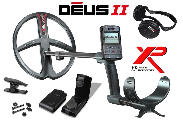 Metalldetektor XP Deus 2 mit 34cm Spule und Funkkopfhörer WSA 2