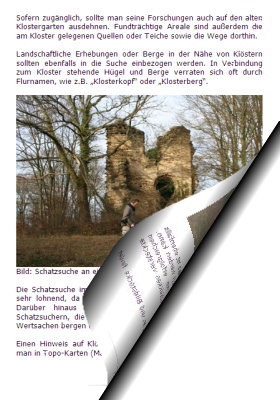 Schatzsucher an Klosterruine