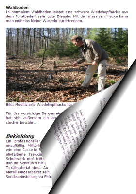 Schatzsucher Grabungswerkzeug